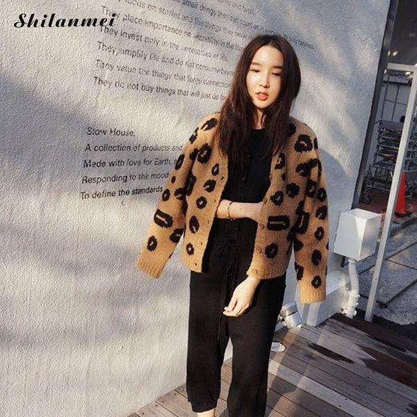 new selling autumn woman sweater leopard fashion knitted long sleeve v-neck loose size casual woman cardigan sweater, White
new selling autumn woman sweater leopard fashion knitted long sleeve v-neck loose size casual woman cardigan sweater, White