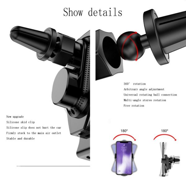 wireless car charger m8 automatic sensor chargers for iphone xs 11 xr samsung s10 plus intelligent infrared fast charging car phone holders
wireless car charger m8 automatic sensor chargers for iphone xs 11 xr samsung s10 plus intelligent infrared fast charging car phone holders
