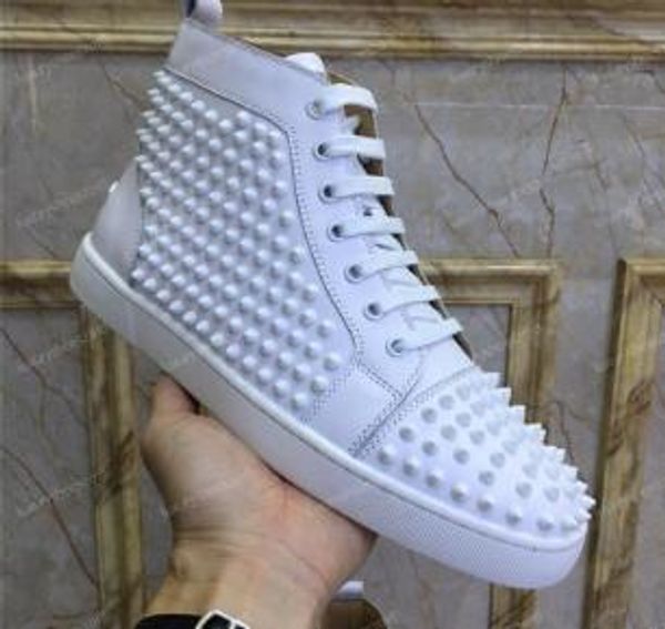 r men women party genuine leather glittery bottom studded spikes flats shoes fashion luxury trainers casual shoes zapatos+logo, Black
r men women party genuine leather glittery bottom studded spikes flats shoes fashion luxury trainers casual shoes zapatos+logo, Black