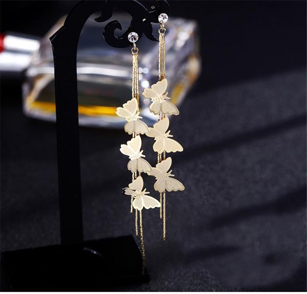 sexemara metal trendy insect women dangle earrings butterfly long tassel eardrop earrings for women drops earring gift, Silver
sexemara metal trendy insect women dangle earrings butterfly long tassel eardrop earrings for women drops earring gift, Silver
