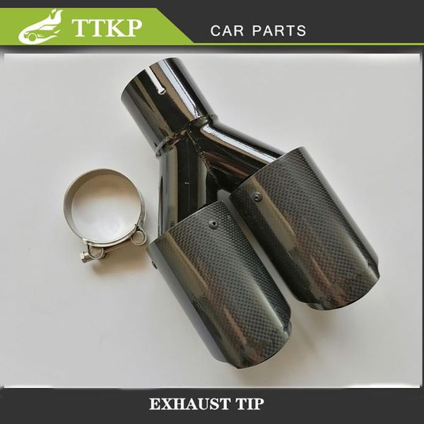 air inlet 48mm air outlet 76/89/101 / 114mm car universal ak exhaust pipe tips glossy carbon fiber + stainless steel muffler
air inlet 48mm air outlet 76/89/101 / 114mm car universal ak exhaust pipe tips glossy carbon fiber + stainless steel muffler