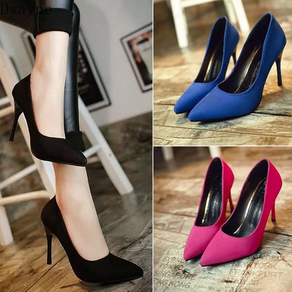 2019 new women's single shoes korean fashion pointed shallow mouth suede high heels wild professional work shoes, Black
2019 new women's single shoes korean fashion pointed shallow mouth suede high heels wild professional work shoes, Black