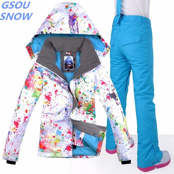 gsou snow for women s jacket ski suit camp for horse riding ski sport waterproof windproof snowboard jacket + pants
gsou snow for women s jacket ski suit camp for horse riding ski sport waterproof windproof snowboard jacket + pants
