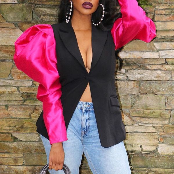 женщины puff рукавом лоскутная цвет notcched воротником с длинным рукавом blazer top, White;black
женщины puff рукавом лоскутная цвет notcched воротником с длинным рукавом blazer top, White;black