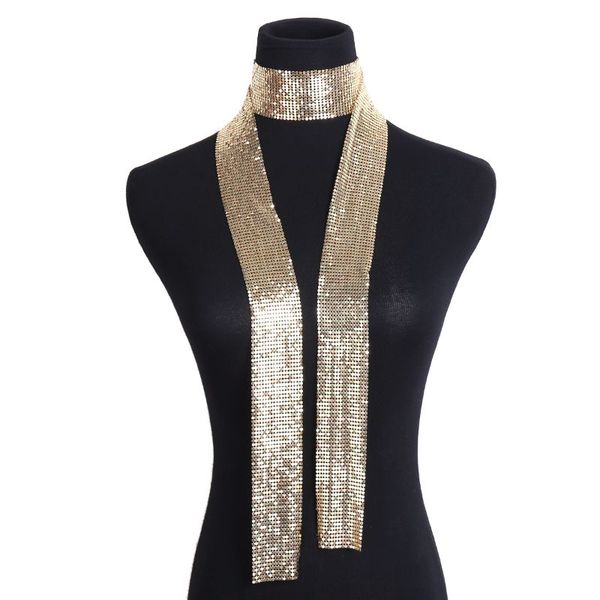 alloy sequins pendant long choker necklace pendant neck collar necklaces 875b, Silver
alloy sequins pendant long choker necklace pendant neck collar necklaces 875b, Silver