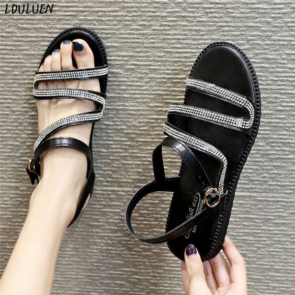 sandals louluen 2021 summer bohemian zapatos mujer for women flat shoes thick-soled open-toe casuanl belt buckle roman, Black
sandals louluen 2021 summer bohemian zapatos mujer for women flat shoes thick-soled open-toe casuanl belt buckle roman, Black
