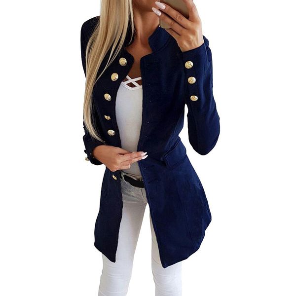 2019 new women coat solid color casual slim long sleeves buttons jacket suit female clothes for autumn spring, Tan;black
2019 new women coat solid color casual slim long sleeves buttons jacket suit female clothes for autumn spring, Tan;black