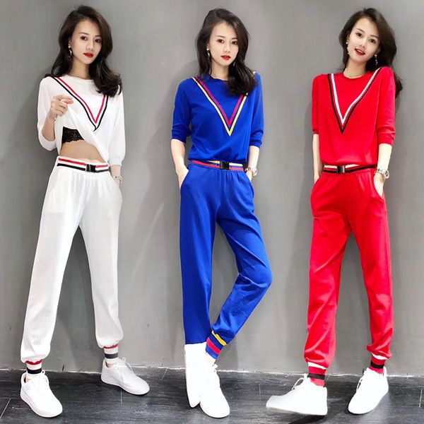 short sleeve ice sports suit women's summer 2019 new fashion fashion casual two-piece european fashion trend, White
short sleeve ice sports suit women's summer 2019 new fashion fashion casual two-piece european fashion trend, White