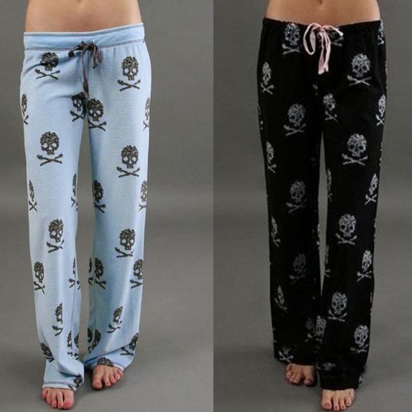 women lady causal daily high waist skull print wide calf length long leg pants women's plus size harajuku pants, Black;white
women lady causal daily high waist skull print wide calf length long leg pants women's plus size harajuku pants, Black;white