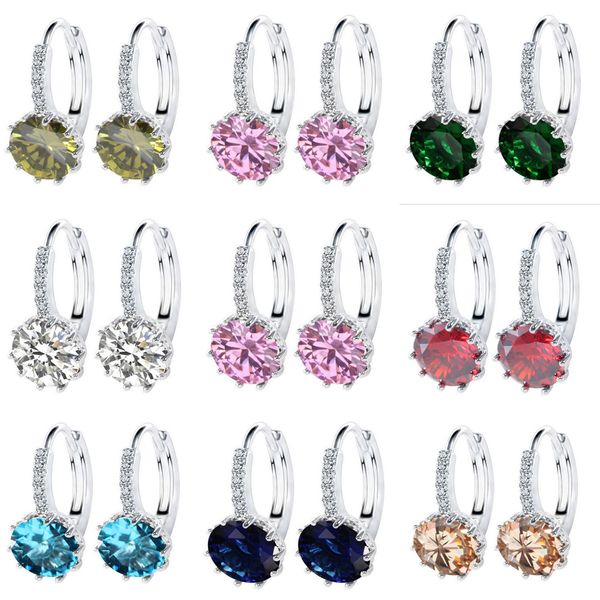 fashion 925 silver earrings natural crystal zircon flowers sterling hook silver korean round crown ear nails jewelry for women men earrings, Golden;silver
fashion 925 silver earrings natural crystal zircon flowers sterling hook silver korean round crown ear nails jewelry for women men earrings, Golden;silver