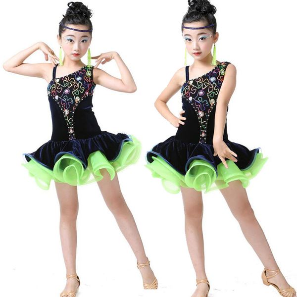 sequin girls ballroom latin dance dress kids ballet jazz performance costumes competition skating dresses kleid ballroom frauen, Black;red
sequin girls ballroom latin dance dress kids ballet jazz performance costumes competition skating dresses kleid ballroom frauen, Black;red