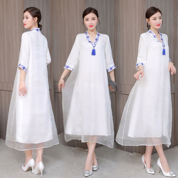 2019 chinese dress qipao cheongsam traditional chinese women dress robe v neck novelty vietnam a line cheongsam evening gowns, Red
2019 chinese dress qipao cheongsam traditional chinese women dress robe v neck novelty vietnam a line cheongsam evening gowns, Red