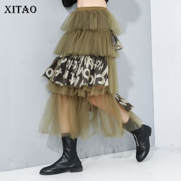 xitao streetwear mesh сращивание юбка женского эластичный пояс личность кекс юбка мода дикий tide марк юбка zll4637, Black
xitao streetwear mesh сращивание юбка женского эластичный пояс личность кекс юбка мода дикий tide марк юбка zll4637, Black