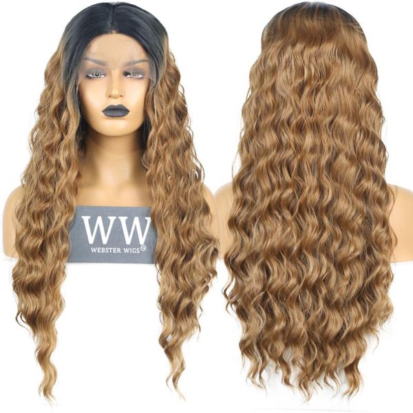 fanxiton dark roots ombre blonde middle part high temperature fiber water long body wave synthetic lace front wig for women, Black
fanxiton dark roots ombre blonde middle part high temperature fiber water long body wave synthetic lace front wig for women, Black