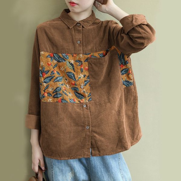 vintage long sleeve oversize corduroy boyfriend shirts spring autumn women solid batwing sleeve blouse warm blouses women, White
vintage long sleeve oversize corduroy boyfriend shirts spring autumn women solid batwing sleeve blouse warm blouses women, White