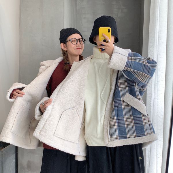 winter plaid coat men warm thicken parka men fashion retro casual lapel coat man streetwear wild loose cotton couple jacket male, Black
winter plaid coat men warm thicken parka men fashion retro casual lapel coat man streetwear wild loose cotton couple jacket male, Black