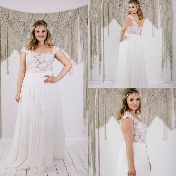 2019 plus size wedding dresses off the shoulder appliqued cap sleeves a line beach wedding dress floor length simple bridal gowns cheap, White
2019 plus size wedding dresses off the shoulder appliqued cap sleeves a line beach wedding dress floor length simple bridal gowns cheap, White