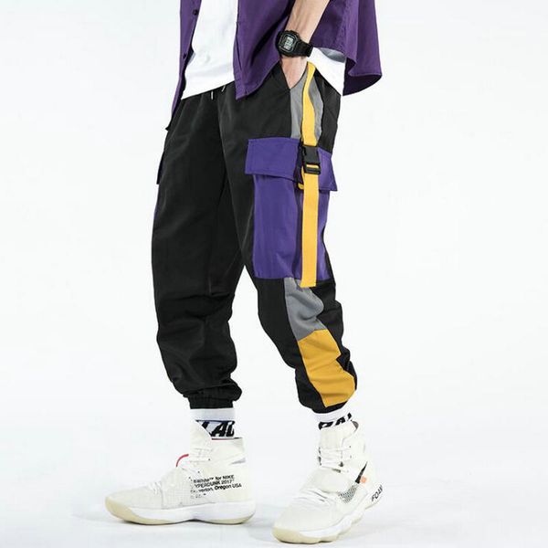 summer hip hip streetwear men's sweatpants western design joggers pants men 2019 casual patchwork ribbons harem pants trousers, Black
summer hip hip streetwear men's sweatpants western design joggers pants men 2019 casual patchwork ribbons harem pants trousers, Black