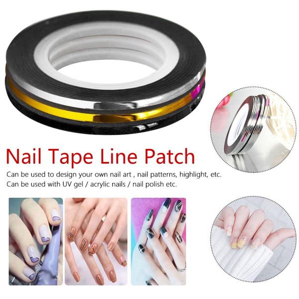1pcs diy new silver/gold/black/ white tools manicure tool 1mm 2mm 3mm beauty roll stripping sticker foils nail art tape line
1pcs diy new silver/gold/black/ white tools manicure tool 1mm 2mm 3mm beauty roll stripping sticker foils nail art tape line