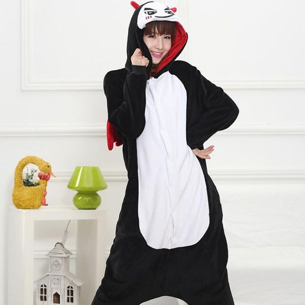 women kigurumi black demon pajamas sets flannel animal hooded pajamas winter onesies nightie pyjamas sleepwear homewear, Blue;gray
women kigurumi black demon pajamas sets flannel animal hooded pajamas winter onesies nightie pyjamas sleepwear homewear, Blue;gray