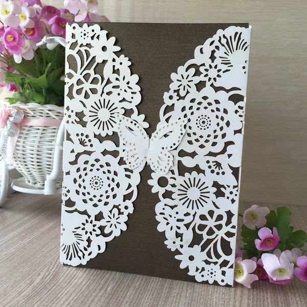 simple laser cut wedding invitations cards butterfly design envelope real wedding traditional invitations about ceremony party, Black
simple laser cut wedding invitations cards butterfly design envelope real wedding traditional invitations about ceremony party, Black
