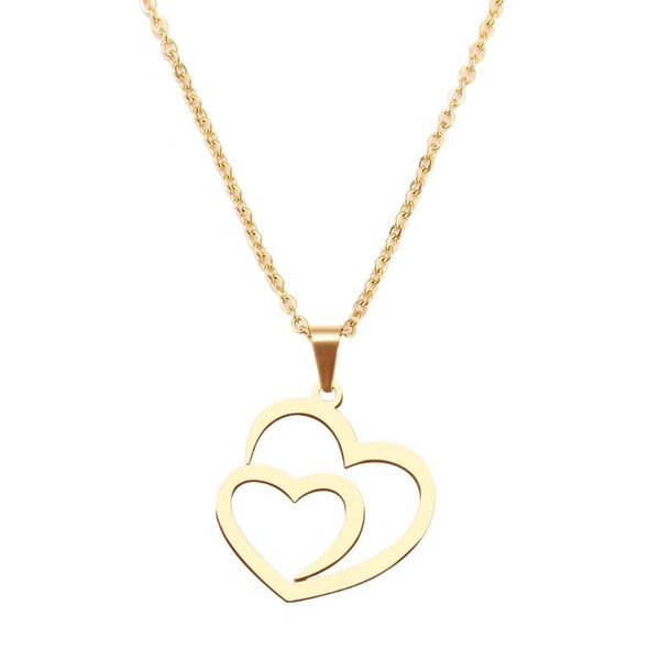 ch-830 stainless steel necklace for women man hollow double heart rose gold choker pendant necklace engagement jewelry, Silver
ch-830 stainless steel necklace for women man hollow double heart rose gold choker pendant necklace engagement jewelry, Silver