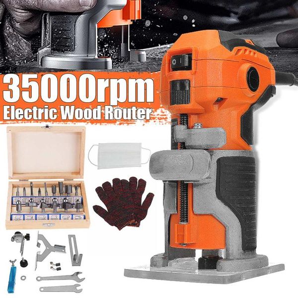 220v electric trimmer 1280w 35000r/min wood trimmer electro tools router wood milling machine for joiners renovator woodworking
220v electric trimmer 1280w 35000r/min wood trimmer electro tools router wood milling machine for joiners renovator woodworking
