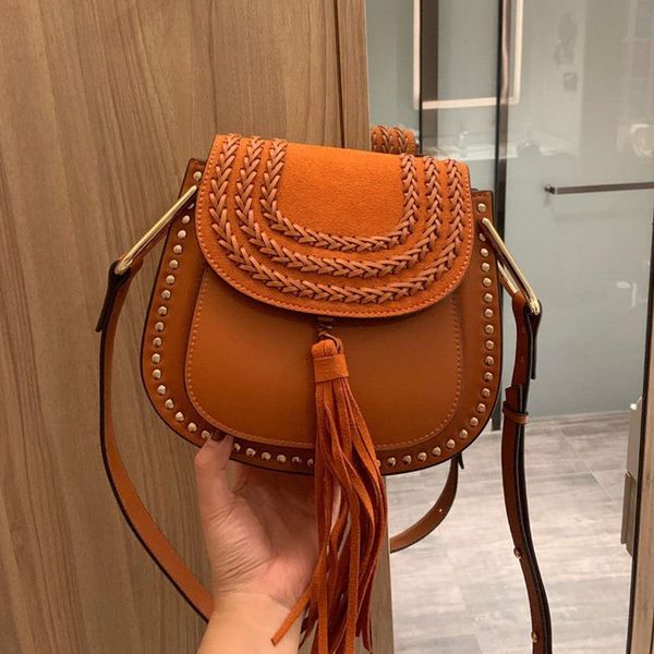 fashion women crossbody bags shoulder bag ring buckle vintage genuine leather handbag lady tassels design saddle bag
fashion women crossbody bags shoulder bag ring buckle vintage genuine leather handbag lady tassels design saddle bag