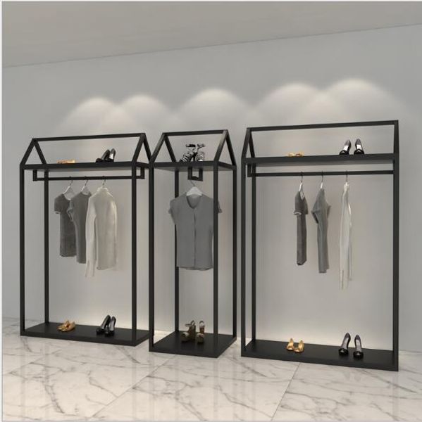 clothing store display rack commercial furniture men's and women's clothes shop hanging show racks floor type
clothing store display rack commercial furniture men's and women's clothes shop hanging show racks floor type