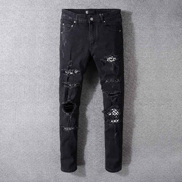 designer men luxury amiri jeans new hole print brand splice washed casual pants street fashion pants popularclassic cowboy pants, Blue
designer men luxury amiri jeans new hole print brand splice washed casual pants street fashion pants popularclassic cowboy pants, Blue