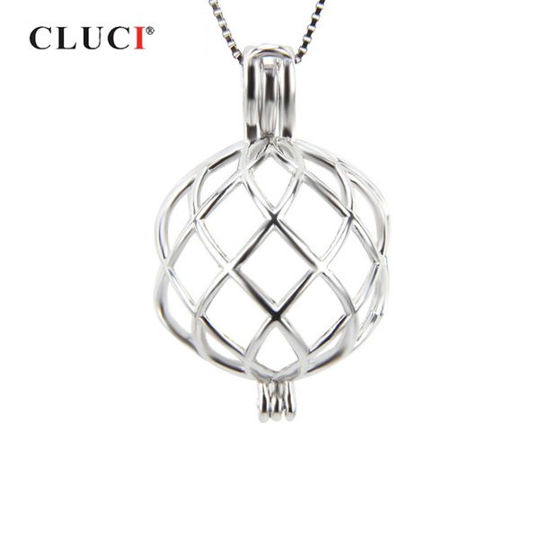 CLUCI 925 Sterling Silver Big Twisted Ball Shaped Cage Pendant Women Fine Jewelry Charms Pendant Pearl Locket
CLUCI 925 Sterling Silver Big Twisted Ball Shaped Cage Pendant Women Fine Jewelry Charms Pendant Pearl Locket