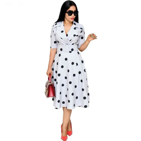 african dresses for women dot print summer style white midi dress hijab plus size african clothing 2019 new style, Red
african dresses for women dot print summer style white midi dress hijab plus size african clothing 2019 new style, Red