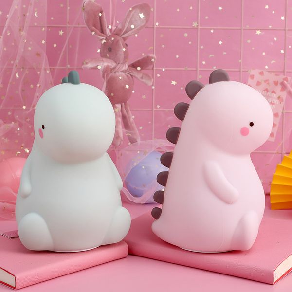 silicone dinosaur white led multi-color changing integrated rechargeable night light for bedroom gift for children soft light
silicone dinosaur white led multi-color changing integrated rechargeable night light for bedroom gift for children soft light