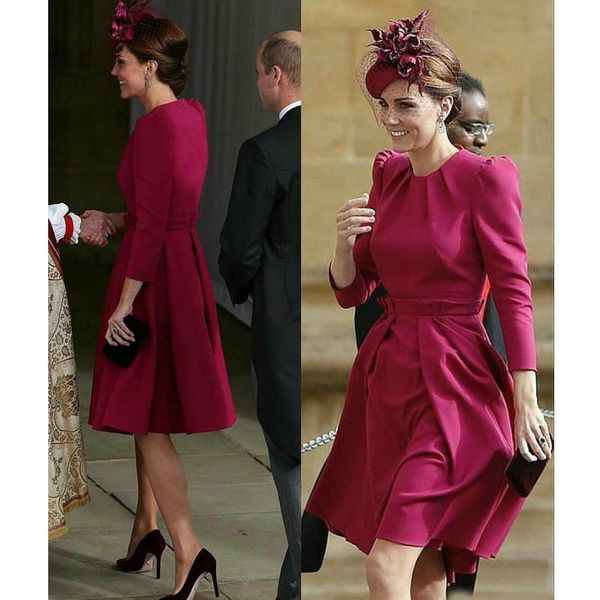 elegant satin long sleeve mother of the bride dresses with overskirt jewel neck chic wedding guest dress knee length mothers formal gowns, Black;red
elegant satin long sleeve mother of the bride dresses with overskirt jewel neck chic wedding guest dress knee length mothers formal gowns, Black;red