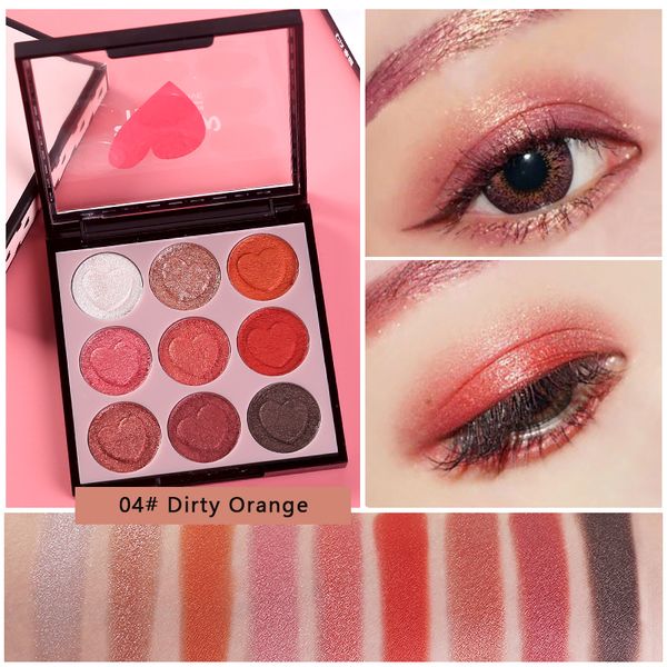 eye shadow hold live matte palette makeup mermaid peach color 9 colors nude glitter shimmer pigment shadows
eye shadow hold live matte palette makeup mermaid peach color 9 colors nude glitter shimmer pigment shadows