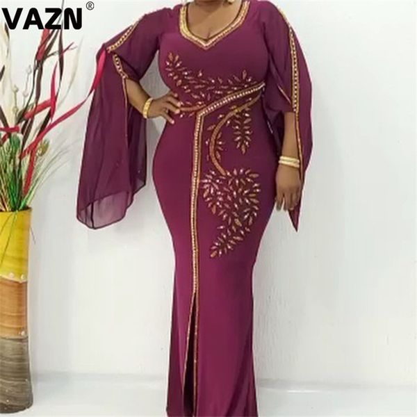vazn 2020 summer lady 3 colors long trumpet dress falre full sleeve v-neck vent sress crystal light chic dress, Black;gray
vazn 2020 summer lady 3 colors long trumpet dress falre full sleeve v-neck vent sress crystal light chic dress, Black;gray