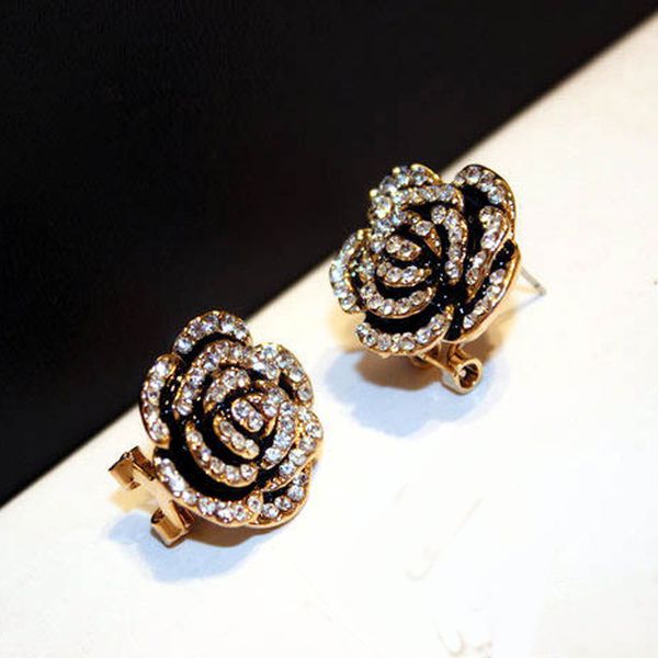 designers jewelry camellia flower earring fashion stud earring for women, Golden;silver
designers jewelry camellia flower earring fashion stud earring for women, Golden;silver