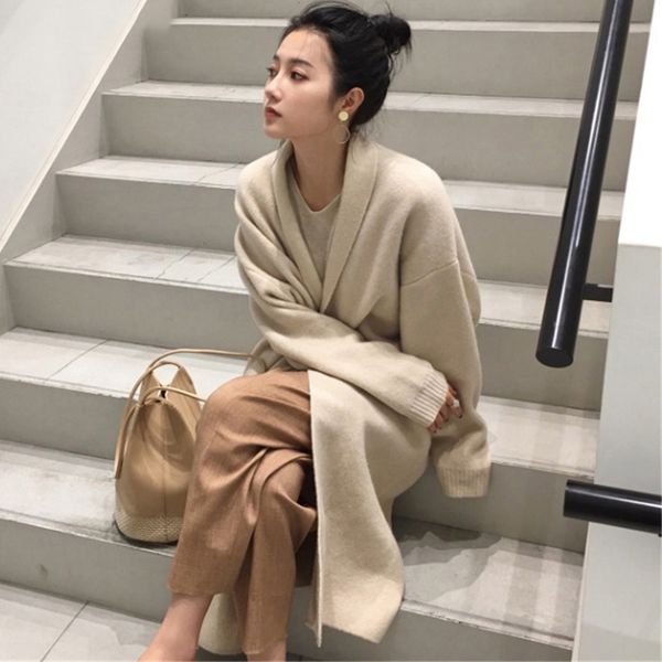 winter thick long cardigan knitted sweater women long sleeve female jumper cardigan casual streetwear open stitch sweater 2020, White
winter thick long cardigan knitted sweater women long sleeve female jumper cardigan casual streetwear open stitch sweater 2020, White