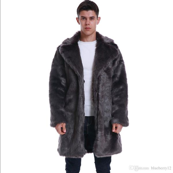 new 2019 winter warm mens faux coat turn-down collar luxury faux fur long outwear thick casual loose men fake fur coat, Black
new 2019 winter warm mens faux coat turn-down collar luxury faux fur long outwear thick casual loose men fake fur coat, Black