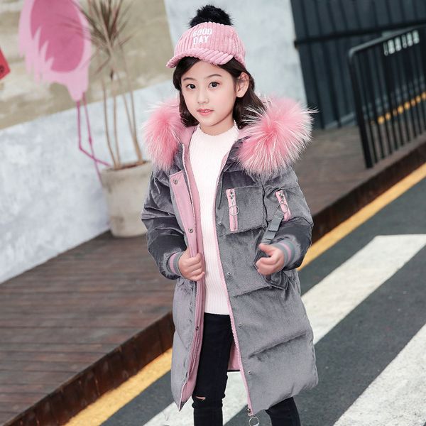 2019 girls clothing thicken down jacket coats kids cold winter warm hooded clothes 5-14 yrs snowsuit parka fur collar outerwear, Blue;gray
2019 girls clothing thicken down jacket coats kids cold winter warm hooded clothes 5-14 yrs snowsuit parka fur collar outerwear, Blue;gray