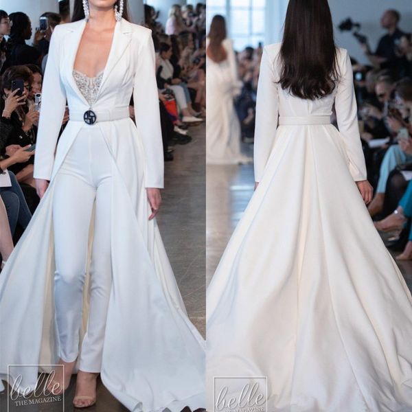berta white prom dresses jumpsuits long sleeve satin long jackets evening gowns plus size robes de soirée pants suits party dress, Black
berta white prom dresses jumpsuits long sleeve satin long jackets evening gowns plus size robes de soirée pants suits party dress, Black
