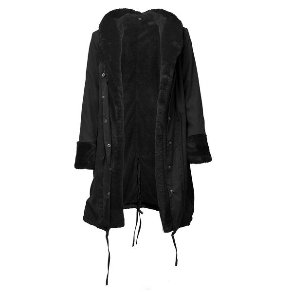 fashion ladies women casual faux fur coat autumn winter warm hood coat long trench chic jacket outwear top, Black
fashion ladies women casual faux fur coat autumn winter warm hood coat long trench chic jacket outwear top, Black
