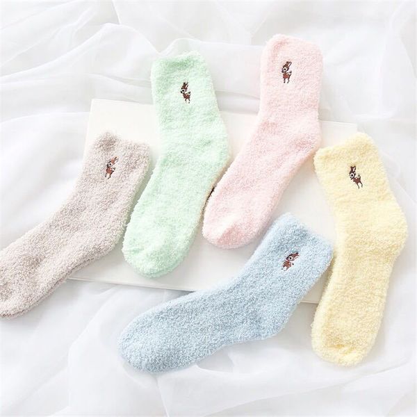 embroidered cat and deer thickened women's cotton cute plush keeps warm sleeping ladies funny cute socks winter, Blue;gray
embroidered cat and deer thickened women's cotton cute plush keeps warm sleeping ladies funny cute socks winter, Blue;gray