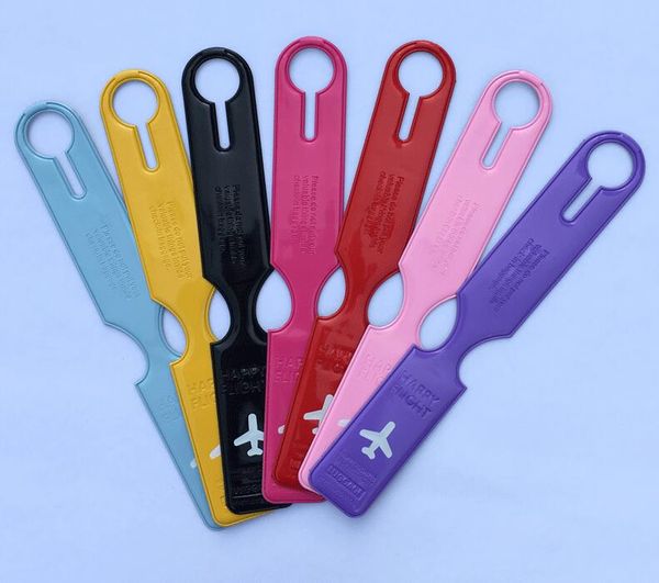 dhl 100pcs 25*3.8cm luggage tags pvc airplane printing baggage tags travel accessories baggage name tags suitcase address label holder, Black
dhl 100pcs 25*3.8cm luggage tags pvc airplane printing baggage tags travel accessories baggage name tags suitcase address label holder, Black