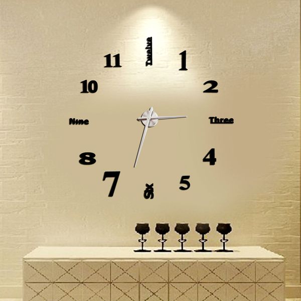3d wall clock mirror large size diy sticker home decoration creative meetting room wall clock qb677443
3d wall clock mirror large size diy sticker home decoration creative meetting room wall clock qb677443