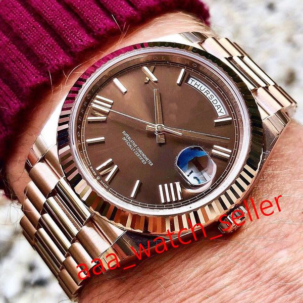 2020 elling mens luxury watch master 40mm day-date 228235 228239 coffee dial everose president bracelet mechanaical automatic movement, Slivery;brown
2020 elling mens luxury watch master 40mm day-date 228235 228239 coffee dial everose president bracelet mechanaical automatic movement, Slivery;brown