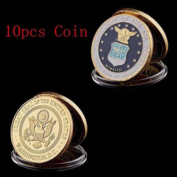 10ocs commemorative coin usa department of air force washington d.c military gold plated challenge coin
10ocs commemorative coin usa department of air force washington d.c military gold plated challenge coin