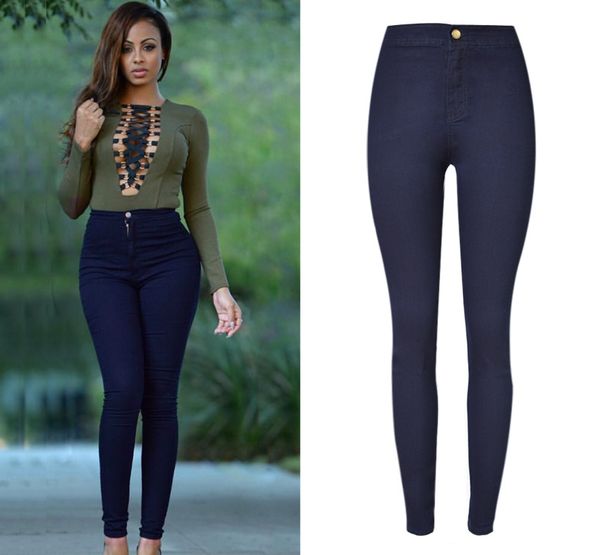 high waist women pants stretch black & blue color slim elastic skinny pants women bupush up pencil fitted femme
high waist women pants stretch black & blue color slim elastic skinny pants women bupush up pencil fitted femme