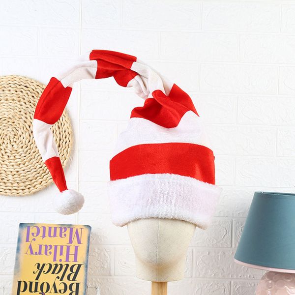 30*90cm red white striped long christmas santa claus plush hat new year decoration festive party supplies
30*90cm red white striped long christmas santa claus plush hat new year decoration festive party supplies