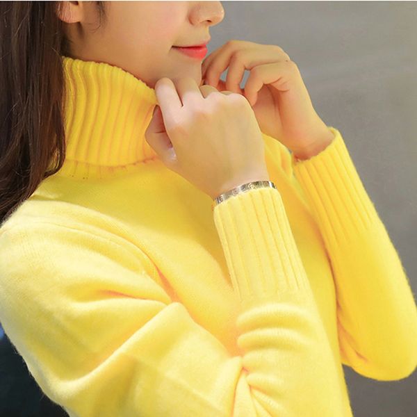 2019 new autumn winter women knitted sweaters pullovers turtleneck long sleeve solid color slim elastic short sweater women, White;black
2019 new autumn winter women knitted sweaters pullovers turtleneck long sleeve solid color slim elastic short sweater women, White;black